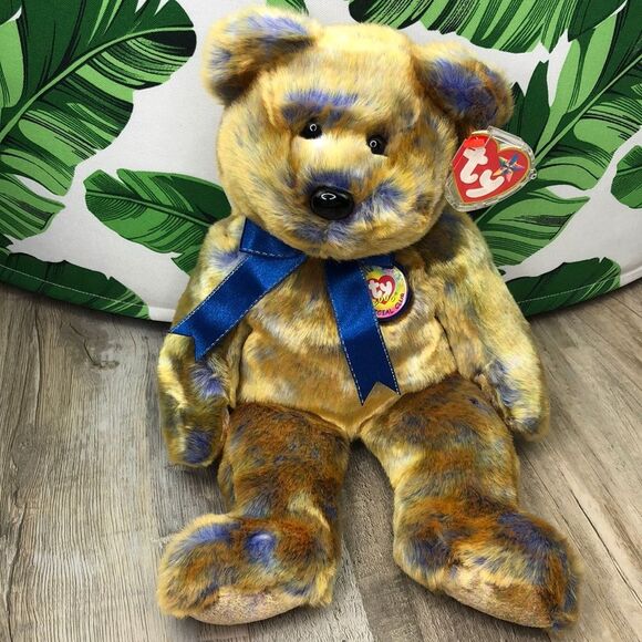 Ty Other - Ty Original 14” Beanie Buddy Clubby III Bear RARE NWT